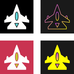 Poster - Fighter Jet Vector Icon