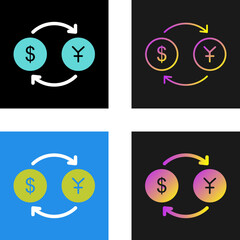 Poster - Dollar to Yen Vector Icon