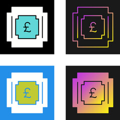 Sticker - Pound Symbol Vector Icon