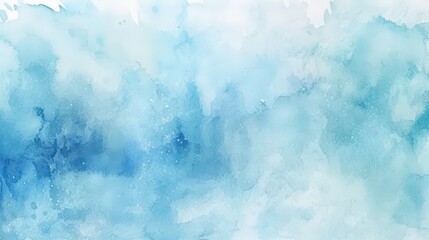 Wall Mural - Abstract Watercolor Background in Blue Hues