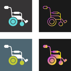 Wall Mural - Wheel Chair Vector Icon