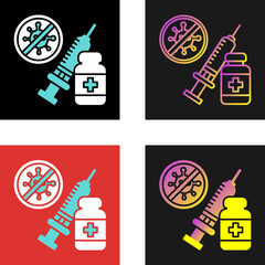 Canvas Print - Vaccine Vector Icon