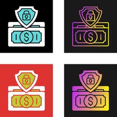 Sticker - Money Protection Vector Icon