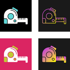 Canvas Print - Measuring Tape Vector Icon