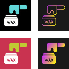 Canvas Print - Wax Vector Icon