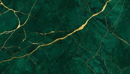 Wall Mural - Smooth dark blue marble surface with interwoven gold veins, luxurious background for elegant designs
