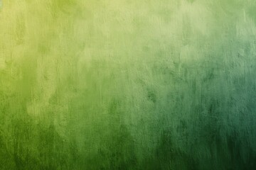 Wall Mural - Green painted background with a gradient going from light to dark, featuring a textured surface with visible brush strokes