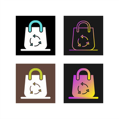 Wall Mural - Eco Bag Vector Icon