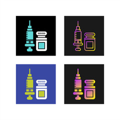 Sticker - Vaccine Vector Icon