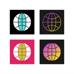 Poster - Globe Vector Icon