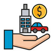 © icon - finance assets vector icon