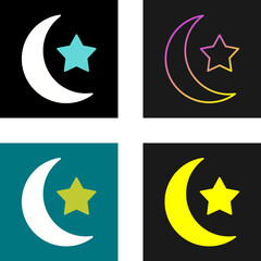 Wall Mural - Moon Vector Icon