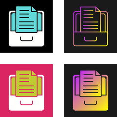 Sticker - Archive Vector Icon