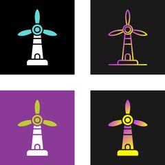 Wall Mural - Windmill Vector Icon