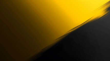 Wall Mural - Dark charcoal & bright yellow gradient background. PowerPoint and Business background