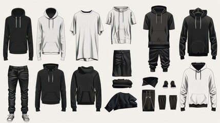 A collection of apparel