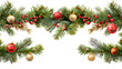 © Vectors.in - Christmas garland, PNG file, transparent background, isolated on white