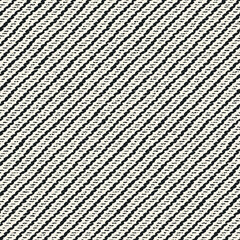 Poster - Monochrome Diagonal Dashed Stripe Pattern