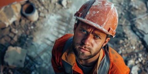 Sticker - Construction worker on site