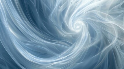 Wall Mural - Abstract Blue and White Swirling Light Pattern for Modern Digital Art and Backgrounds