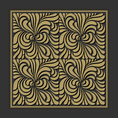 Arabic pattern background. Islamic gold ornament vector