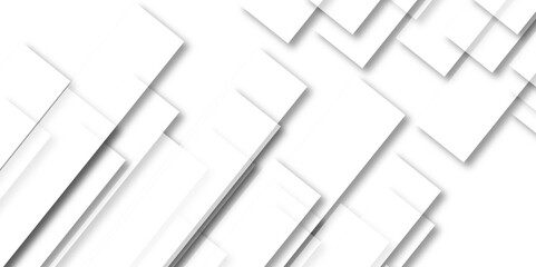 Modern Abstract white background design with layers of textured white transparent material in triangle and squares shapes. Abstract design Banner Pattern background template	