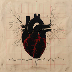 Wall Mural - heartbeat