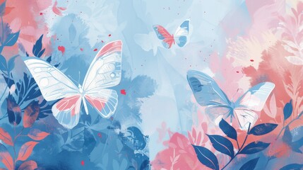 Wall Mural - Transgender Rights incorporating Butterfly Metamorphosis Imagery