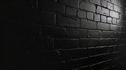 Wall Mural - a brick wall with a light shining on it