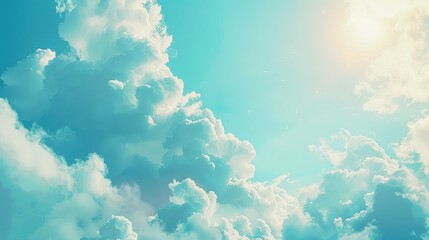 Wall Mural - sky with a clear blue hue