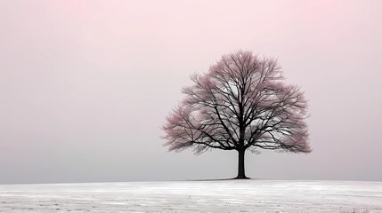 Canvas Print - tree in snow