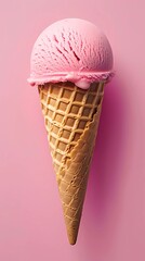 Poster - pink ice cream cone