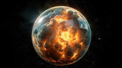 Wall Mural - Spectacular cosmic cloud explosion