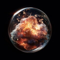 Wall Mural - Spectacular cosmic cloud explosion