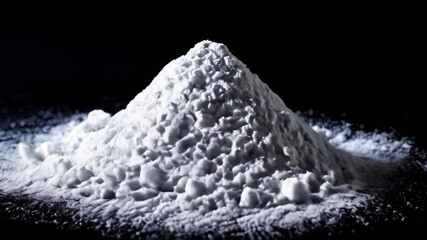 Poster -  Powdery substance in a mound closeup