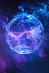 Wall Mural - Spherical electrical phenomena,