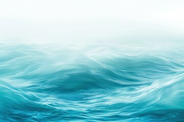 Wall Mural - Serene Blue Ocean Waves Background for Relaxation & Meditation