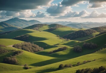 Sticker - panorama of the mountains