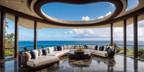 A luxurious mansion in Hawaii with breathtaking views