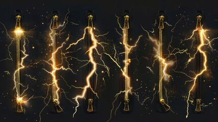 Wall Mural - The effect of lightning and lighting