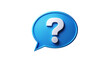 © thomas.png - Question mark, question bubble icon model design render 3d, faq Q & A symbol	isolated transparent background