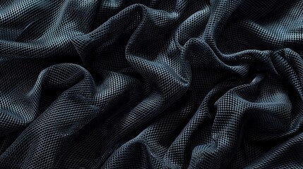 Wall Mural - luxurious black mesh fabric texture abstract sports clothing material highresolution photo