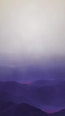 Wall Mural - vertical purple mountain flight fog lightning 4k loop features a view flying over digital purple mou
