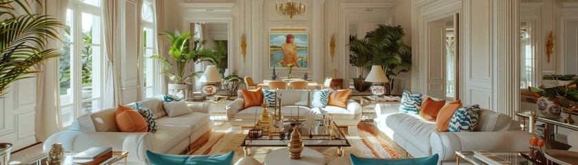 Wall Mural - The luxurious living room