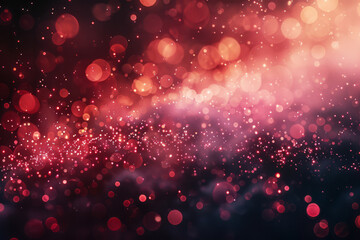 Aufkleber - A beautiful gradient from rich maroon to soft blush pink, accented by faint sparkling particles for a sophisticated look,
