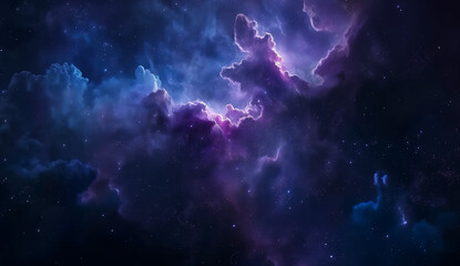 Wall Mural - amazing nebula background space wallpapper dark blue