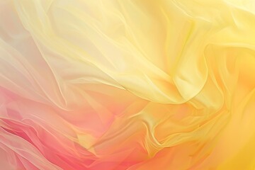 Wall Mural - Abstract background with soft yellow and pink color wave and curves