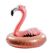 © gankevstock - A delightful flamingo pink inflatable pool float isolated on a transparent background