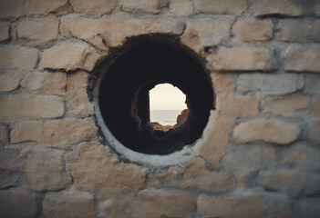 Wall Mural - Hole in a wall