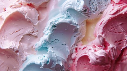 Poster - Iconic image of ice cream boasting sweet and delectable hues